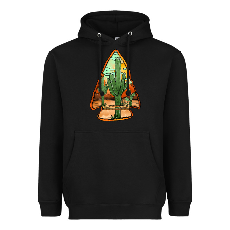 Desert Cactus Arrowhead Heavyweight Hoodie by Jasminsmagicworld | Teevron