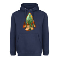 Navy desert cactus arrowhead Heavyweight Hoodie - Jasminsmagicworld
