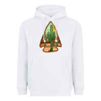 White desert cactus arrowhead Heavyweight Hoodie - Jasminsmagicworld