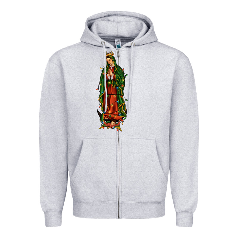 Christmas Our Lady Of Guadalupe Zipper Hoodie by JahusDesignShop | Teevron