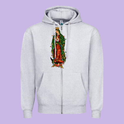 Christmas Our Lady Of Guadalupe Zipper Hoodie Designed By Jahusdesignshop