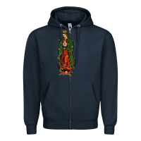 Navy christmas our lady of guadalupe Zipper Hoodie - JahusDesignShop