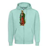 Seafoam christmas our lady of guadalupe Zipper Hoodie - JahusDesignShop