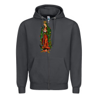 Smoke christmas our lady of guadalupe Zipper Hoodie - JahusDesignShop
