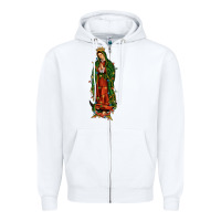 White christmas our lady of guadalupe Zipper Hoodie - JahusDesignShop
