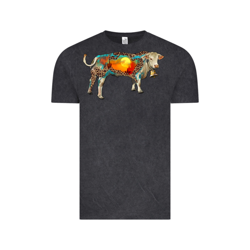 Charolais Bull With Desert And Leopard Vintage Tee by RanaPortraitStore | Teevron
