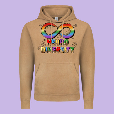 Neurodiversity Vintage Hoodie Designed By Jahusdesignshop