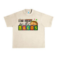 Sandshell I'm Here For The Tacos Urban Heavy Tee - texasbilliewilder