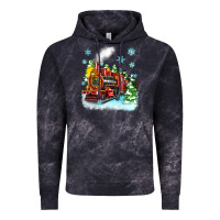 Cloud Black christmas polar express Vintage Hoodie - Zillion Design Studio