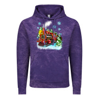 Cloud Purple christmas polar express Vintage Hoodie - Zillion Design Studio