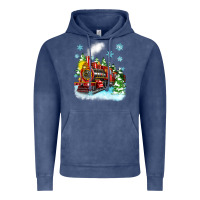 Vintage Denim christmas polar express Vintage Hoodie - Zillion Design Studio