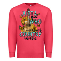Cardinal just a girl who loves country music Premium Sweatshirt - MaliasSmallBusiness