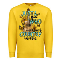 Just A Girl Who Loves Country Music Premium Sweatshirt | Teevron