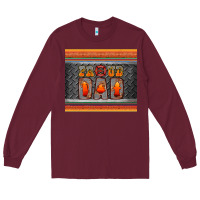 Burgundy proud dadtumbler Long Sleeve Tee - HRA Design Shop