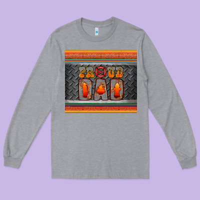 Proud Dadtumbler Long Sleeve Tee Designed By Hra Design Shop