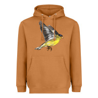 Meerkat Flying American Goldfinch Heavyweight Hoodie - LillyAllenDesigns