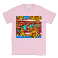 Bubblegum Pink american flag firefighter wife Classic Tee - HRA Design Shop