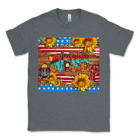 Charcoal Heather american flag firefighter wife Classic Tee - HRA Design Shop