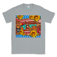 Heather Grey american flag firefighter wife Classic Tee - HRA Design Shop