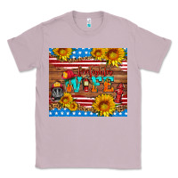 Lilac american flag firefighter wife Classic Tee - HRA Design Shop