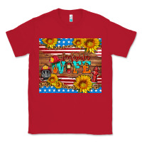 Red american flag firefighter wife Classic Tee - HRA Design Shop