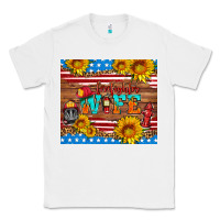 White american flag firefighter wife Classic Tee - HRA Design Shop