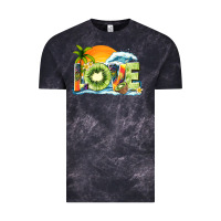 Cloud Black love kiwi summer Vintage Tee - texasbilliewilder