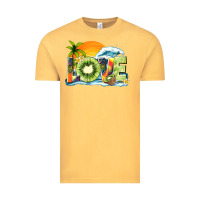 Vintage Mustard love kiwi summer Vintage Tee - texasbilliewilder