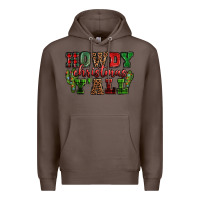 Coffee Howdy Christmas y'all Premium Hoodie - NancyCooperArtShop