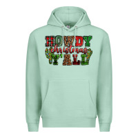 Seafoam Howdy Christmas y'all Premium Hoodie - NancyCooperArtShop