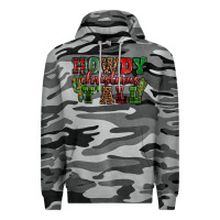 Slate Camo Howdy Christmas y'all Premium Hoodie - NancyCooperArtShop