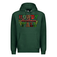 Sports Green Howdy Christmas y'all Premium Hoodie - NancyCooperArtShop