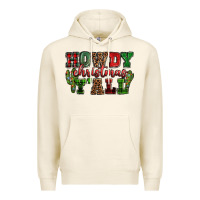 Tofu Howdy Christmas y'all Premium Hoodie - NancyCooperArtShop