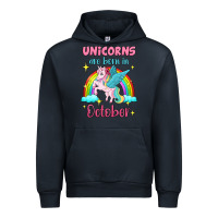 Navy unicorns are born in october Urban Hoodie - Jasminsmagicworld