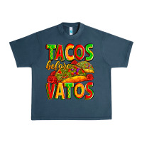 Midnight Navy tacos before vatos Urban Heavy Tee - Zillion Design Studio