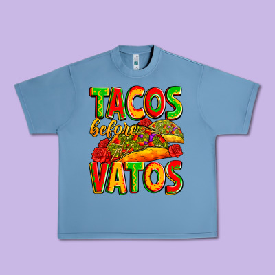 Tacos Before Vatos Urban Heavy Tee Designed By Zillion Design Studio