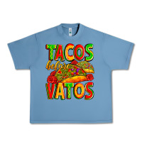 Pebble Blue tacos before vatos Urban Heavy Tee - Zillion Design Studio