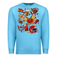 Ocean Blue i'm a hot mess, always stressed,and proudly a foot Premium Sweatshirt - MaliasSmallBusiness