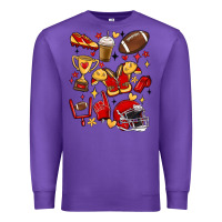 Purple i'm a hot mess, always stressed,and proudly a foot Premium Sweatshirt - MaliasSmallBusiness