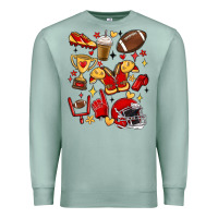 Seafoam i'm a hot mess, always stressed,and proudly a foot Premium Sweatshirt - MaliasSmallBusiness