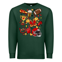 Sports Green i'm a hot mess, always stressed,and proudly a foot Premium Sweatshirt - MaliasSmallBusiness