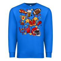 True Royal i'm a hot mess, always stressed,and proudly a foot Premium Sweatshirt - MaliasSmallBusiness