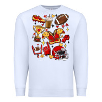 White i'm a hot mess, always stressed,and proudly a foot Premium Sweatshirt - MaliasSmallBusiness