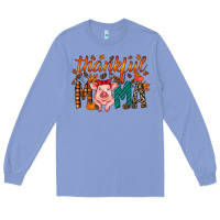 Colony Blue thankful mama pig Long Sleeve Tee - RacoonDesign