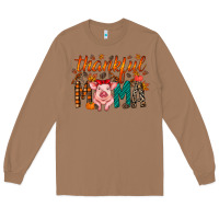 Toasted Coconut thankful mama pig Long Sleeve Tee - RacoonDesign