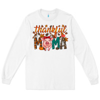 White thankful mama pig Long Sleeve Tee - RacoonDesign