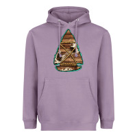 Lavender cowhide wooden arrowhead Heavyweight Hoodie - Jasminsmagicworld