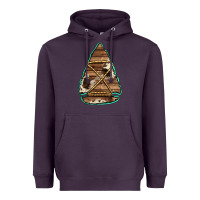 Plum cowhide wooden arrowhead Heavyweight Hoodie - Jasminsmagicworld