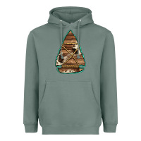 Sage cowhide wooden arrowhead Heavyweight Hoodie - Jasminsmagicworld
