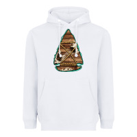 White cowhide wooden arrowhead Heavyweight Hoodie - Jasminsmagicworld